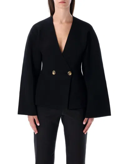 By Malene Birger Tinley Wool-blend Cardigan In Black