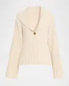 By Malene Birger Toka Ribbed Single-button Cardigan