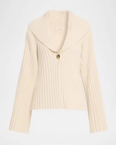 By Malene Birger Toka Ribbed Single-button Cardigan