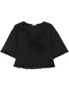 By Malene Birger Ulrikke Organic Cotton Top In Black