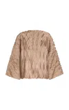 By Malene Birger Tralluman Plisse Top In Neutral