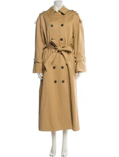 Pre-owned By Malene Birger Trench Coat In Brown