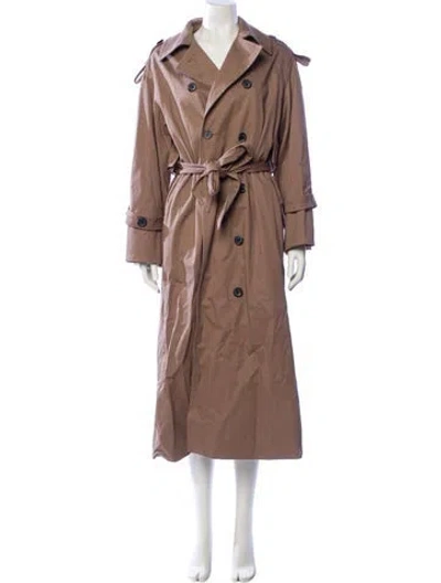 Pre-owned By Malene Birger Trench Coat In Brown