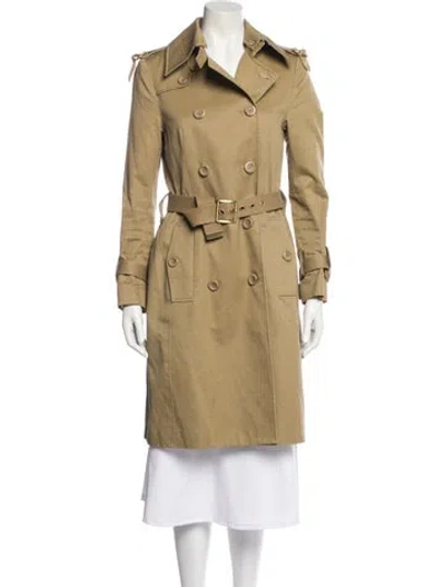 Pre-owned By Malene Birger Trench Coat In Neutral