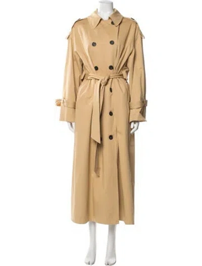 Pre-owned By Malene Birger Trench Coat In Neutral