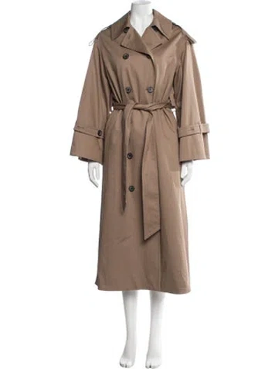 Pre-owned By Malene Birger Trench Coat W/ Tags In Brown