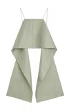 By Malene Birger Trinola Train-detailed Top In Green