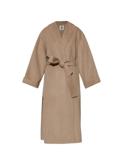 By Malene Birger Trullem Belted Coat In Neutral