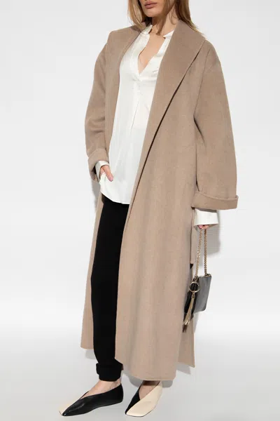 By Malene Birger ‘trullem' Wool Coat In Beige