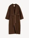 By Malene Birger Trullem Belted Coat In Brown
