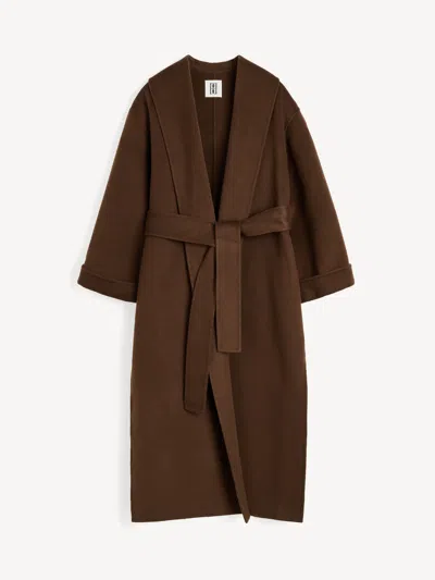By Malene Birger Trullem Wool Coat In Brown