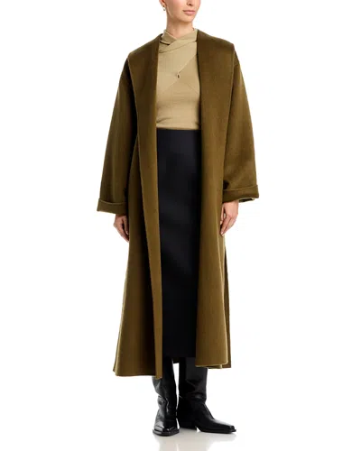 By Malene Birger Trullem Wool Coat In Green