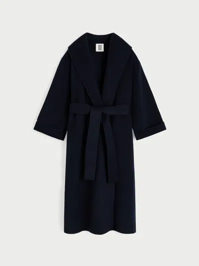 By Malene Birger Trullem Wool Coat In Night Sky