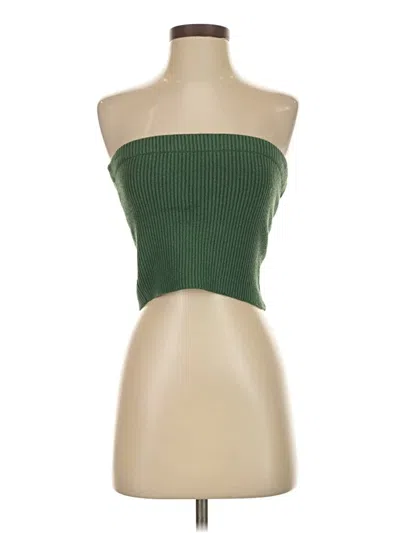 Pre-owned By Malene Birger Tube Top Green Strapless Neckline Tops