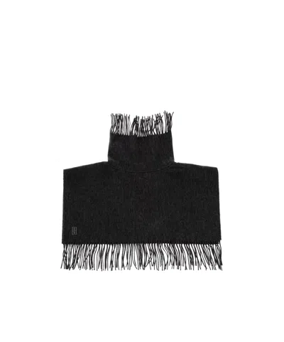 By Malene Birger Turtla Fringed Scarf In Gray
