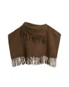 By Malene Birger Turtla Wool Bib Scarf In Shitake