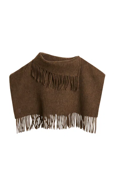 By Malene Birger Turtla Wool Bib Scarf In Shitake