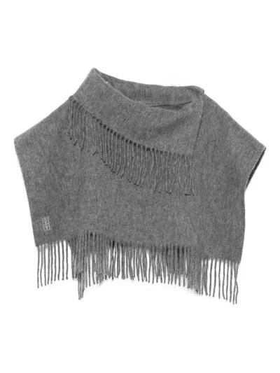 BY MALENE BIRGER TURTLA WOOL FRINGE BIB