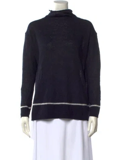Pre-owned By Malene Birger Turtleneck Sweater In Blue