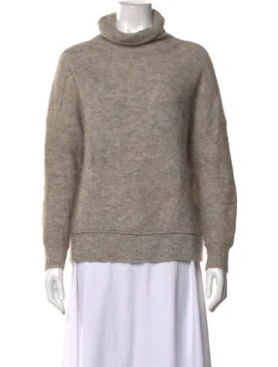 Pre-owned By Malene Birger Turtleneck Sweater In Neutrals