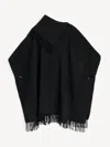 By Malene Birger Turtlo Wool Poncho In Black