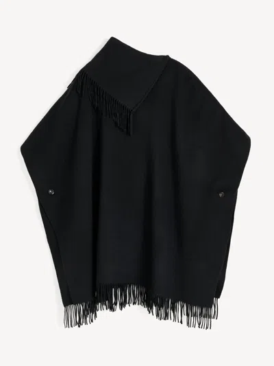 By Malene Birger Turtlo Wool Poncho In Black