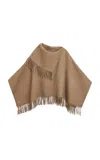 By Malene Birger Turtma Fringed Wool Scarf In Brown