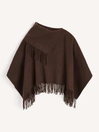 By Malene Birger Turtma Wool Poncho In Brown