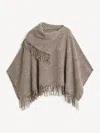 By Malene Birger Turtmas Wool Poncho In Birdeye