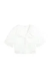 By Malene Birger Ulrikke Embroidered Organic Cotton Top In Soft White