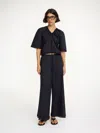 By Malene Birger Ulrikke Organic Cotton Top In Black