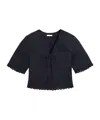 By Malene Birger Ulrikke Organic Cotton Top In Black