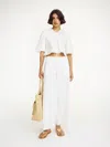 By Malene Birger Ulrikke Embroidered Organic Cotton Top In Soft White