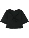 By Malene Birger Ulrikke Organic Cotton Top In Black