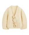 By Malene Birger Mineas Rosette-detailed Silk Top In Nude