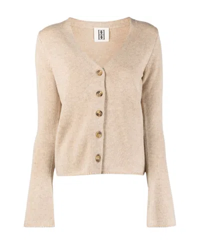 By Malene Birger V-neck Long-sleeved Cardigan In Nude