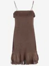 By Malene Birger Valia Mini Dress In Brown