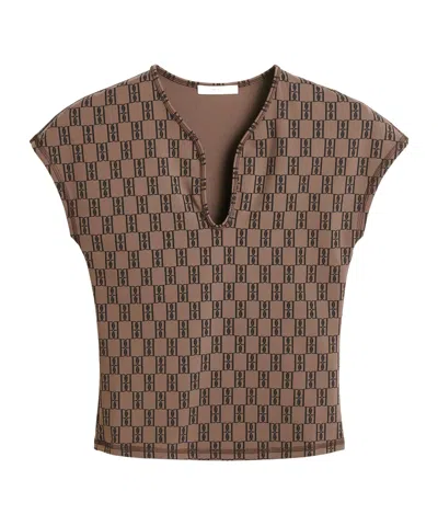 By Malene Birger Venazia Athletic Top In Brown