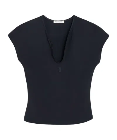 By Malene Birger Venazia Athletic Top In Black