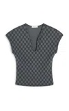 By Malene Birger Venazia Jersey Top In Grey