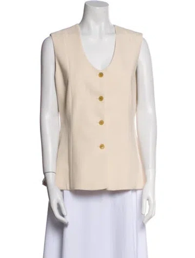 Pre-owned By Malene Birger Vest In Neutral