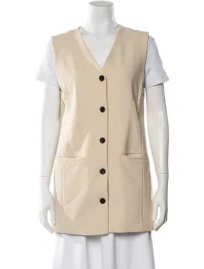 Pre-owned By Malene Birger Vest In Neutral