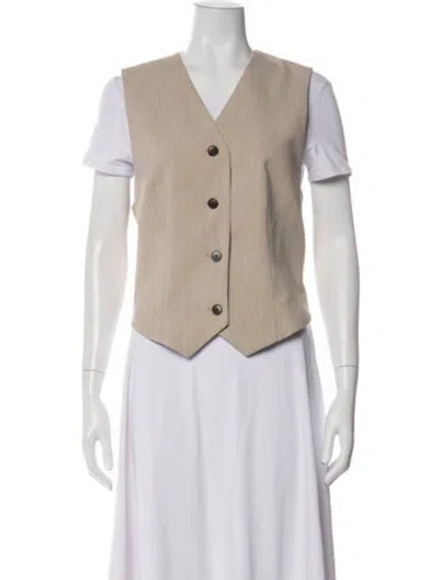 Pre-owned By Malene Birger Vest In Neutral