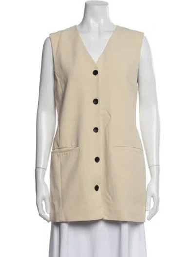Pre-owned By Malene Birger Vest In Neutrals
