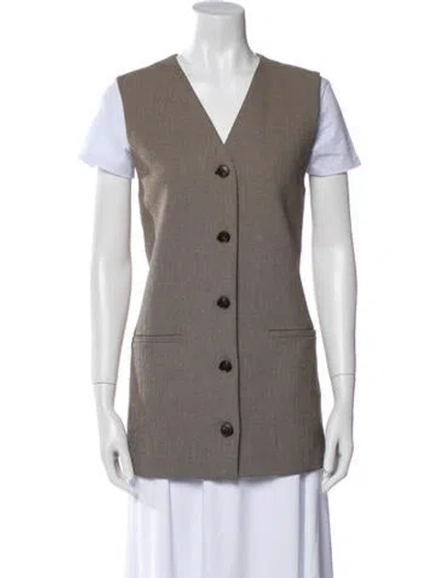 Pre-owned By Malene Birger Vest W/ Tags In Gray