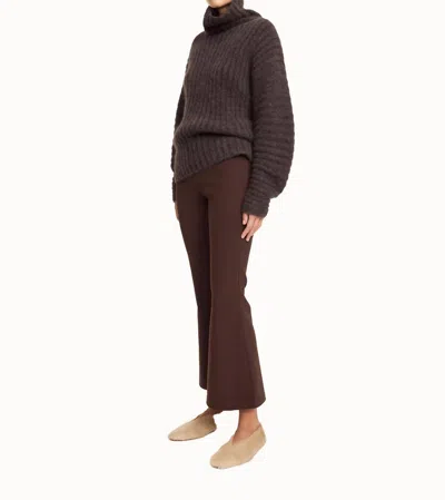 By Malene Birger Vilanna High-waist Trousers In Coffee Brown