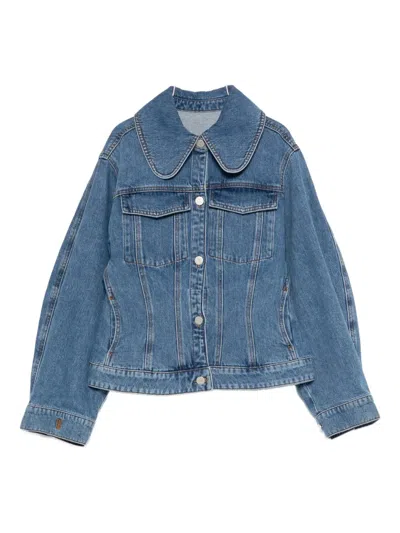 By Malene Birger Villies Denim Jacket In Blue