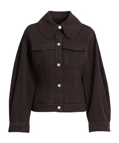 By Malene Birger Villies Denim Jacket In Brown