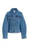 By Malene Birger Villies Organic Cottton Denim Jacket In Blue