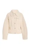 By Malene Birger Villies Organic Cottton Denim Jacket In White
